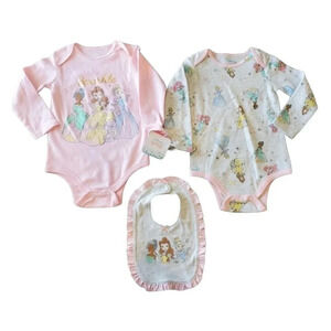 12m Princess 3piece Onesie and Bib Set